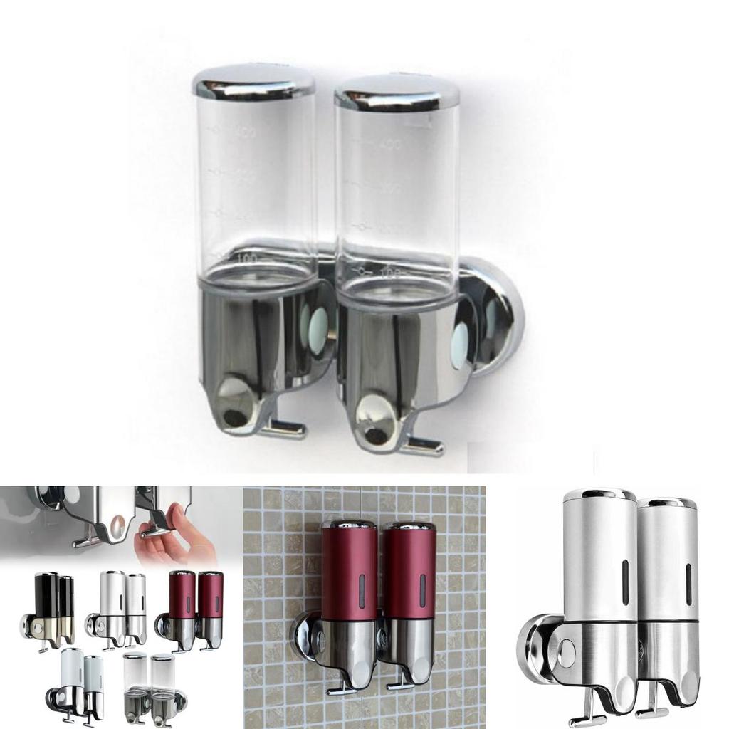 Элегантный диспенсер для мыла из ABS с одной и двумя емкостями, с ручным нажатием, для коммерческих ванных комнат