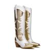 European and American Large-size Boots Pointed Women's Leather Boots 20252025 Popular New High-heeled Women's Leather Boots