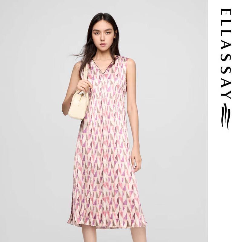 ELLASSAY Elegant High-Waist Mid-Length Dress