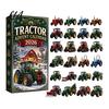 Christmas Stocking Stuffer 2026 Transportation Advent Calendar, 24-Day Acrylic Ornament Set with Vehicle Birthday Gift for Kids Figures, Tree