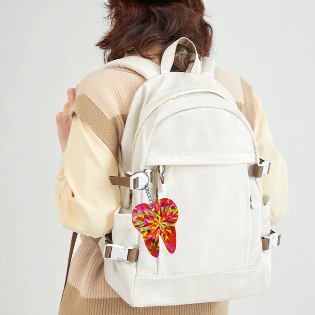 Light and Shadow Keychain Pendant Silicone Molds Big Tooth Holographic Mold DIY Ornaments Mould for Birthday Gift