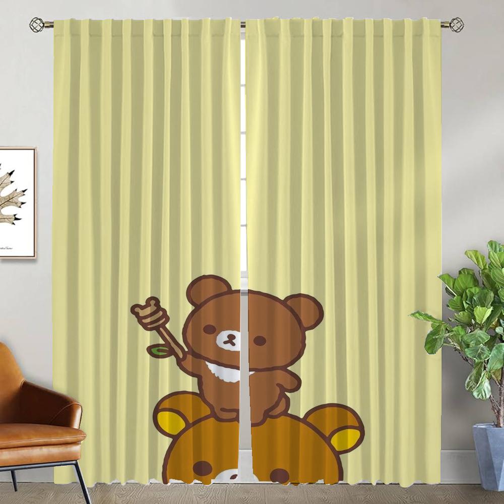 Rilakkumaes Кухонные шторы для гостиной Шторы для перегородки Хэллоуин Украшения для дома Шторы для интерьера 2 шт. Оттенки для детей
