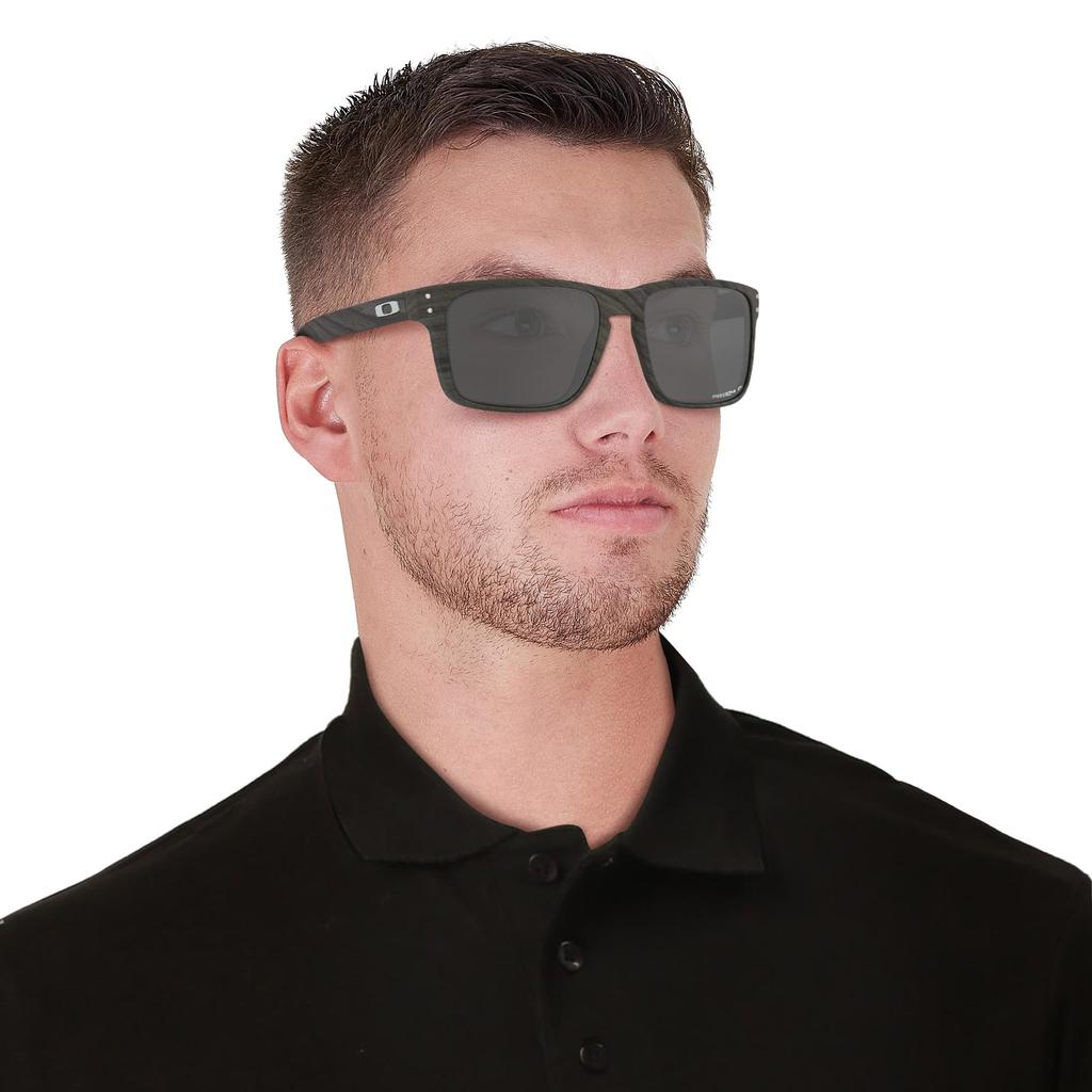 Oakley Солнцезащитные очки HOLBROOK XL Древесная текстура/Prizm Black Поляризационные (Широкая посадка)