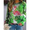 Harajuku Y2k 3D Animal Flamingos Printing Sweatshirts For Women Cute Parrots Graphic Pullovers Fashion Streetwear Clothing Tops