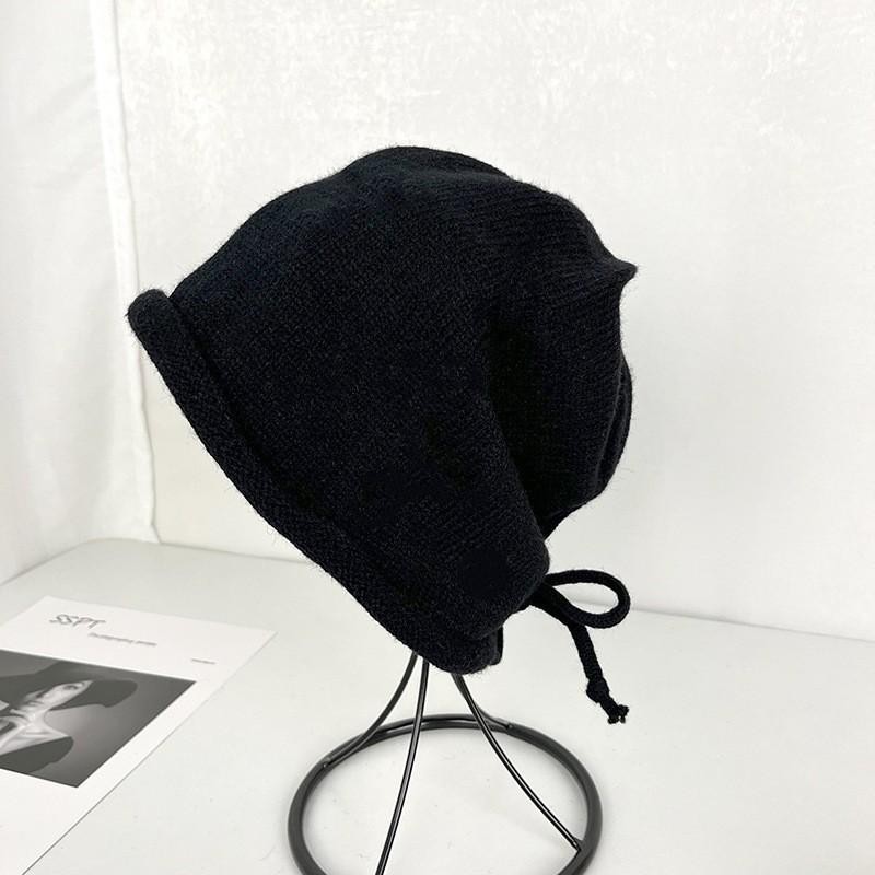 Вязаная шапка Детская зимняя ретро шапка Шапка-мешок Теплая защита ушей Шерстяная шапка