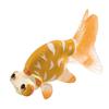 Simulated Goldfish Figurine with Base Realistic Mini Fake Fish Statue Sculpture Plastic Ornament Fish Tank Aquarium Decoration