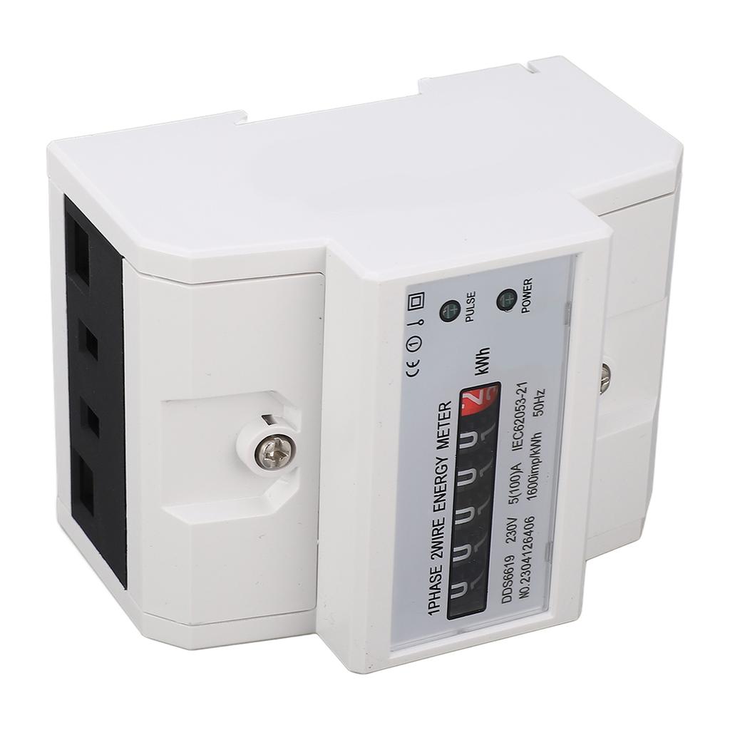 Однофазный счетчик электроэнергии, бытовой мультиметр, монтируемый на DIN-рейку, счетчик электроэнергии, вольтметр