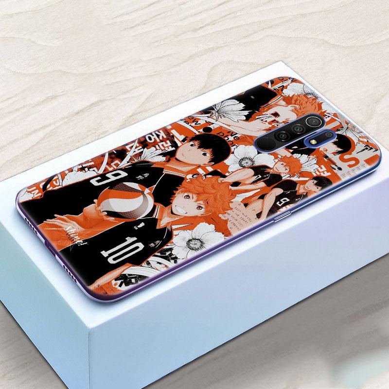 Силиконовый чехол Haikyuu Hinata Attacks с аниме для Xiaomi Redmi Note 10 9 Pro Max 10S 9S 8T 8 8A 9 9A 9C 9T K40 Pro 5G