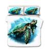 Beach Sea Turtle Bedding Doona Duvet Quilt Cover Set Gift Single Double Queen