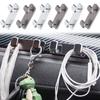 Универсальный автомобильный сплав двойной крючок линия передачи данных зонтик сумка для покупок многофункциональный подвесной крючок аксессуары для салона автомобиля