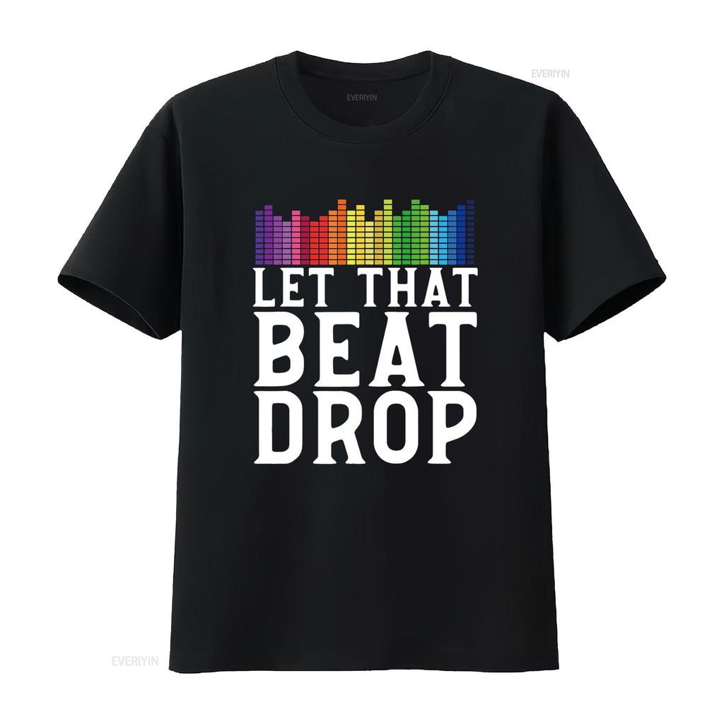 DJ Beat Drop Disc Jockey T Shirt  vintage Washed streetwear Soft homme Slightly designer clothes Top For Everyday Wear Stylish