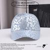 Ladies cap casual leopard print baseball cap sweet cool wind denim hat manufacturer