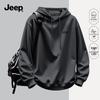 Jeep Мужская толстовка с капюшоном свободного кроя