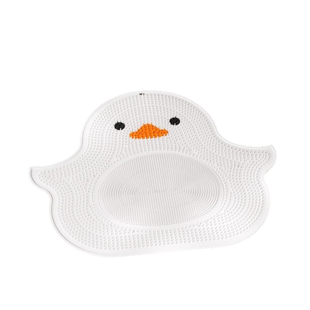 With Suction Cups Shower Foot Scrubber Mat Duck Shaped Massage Pad Bathroom Non Slip Pad Washroom