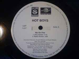12-дюймовая пластинка HOT BOYS - We On Fire U8P1487 Universal Recor 1999 US Рэп и хип-хоп/R&B Б/У