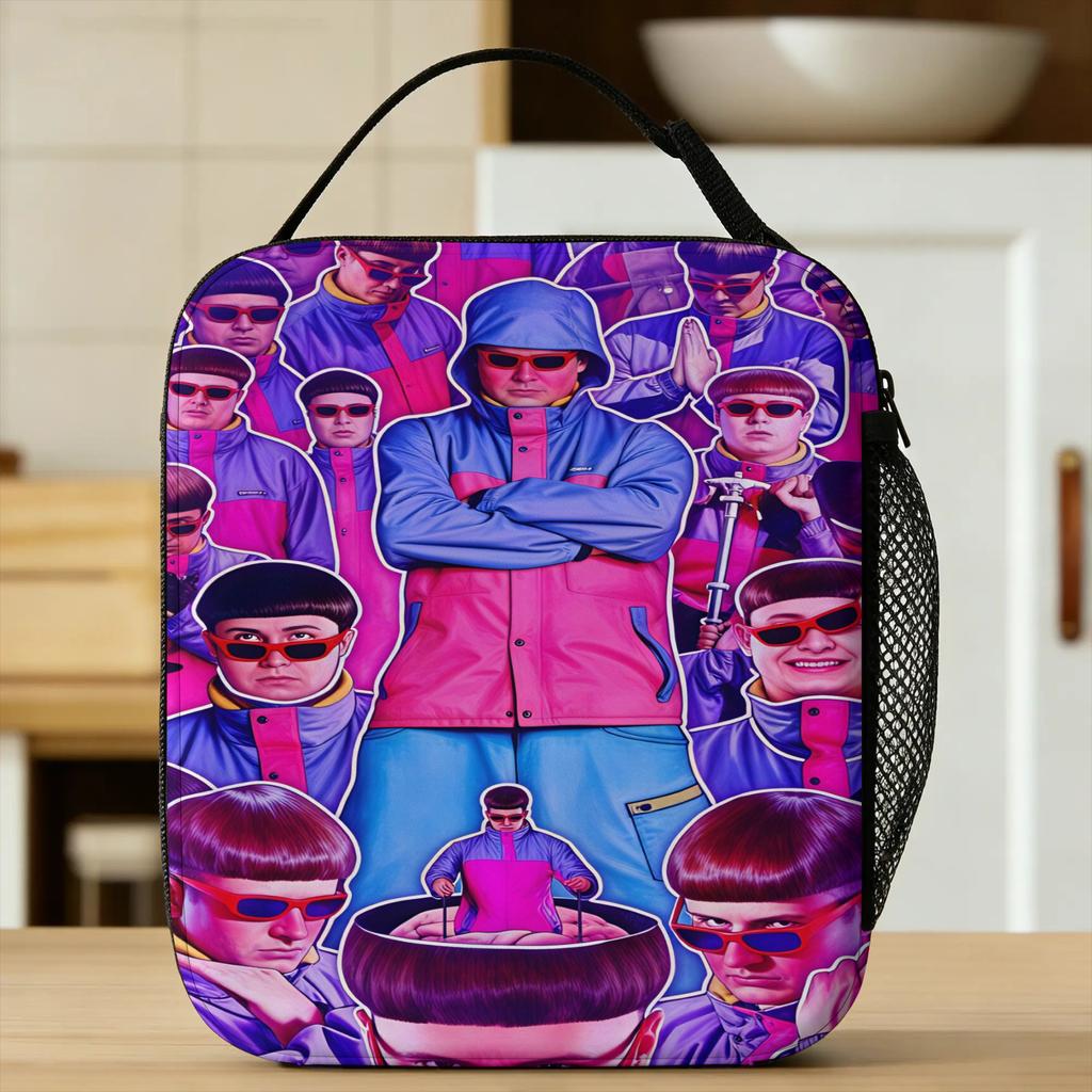 Oliver Tree Сумка для ланча Ретро Ланч-бокс Для ребенка Пикник Портативная сумка-холодильник Оксфорд Дизайнерская Термосумки для ланча