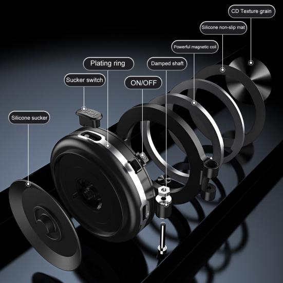 Вакуумный магнитный автомобильный держатель для телефона с вращением на 360 градусов