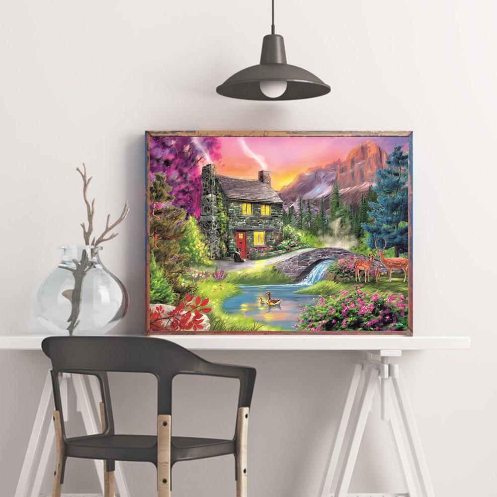 5D Алмазная картина Пейзаж Полная квадратная дрель Картина Стразы Алмазная вышивка