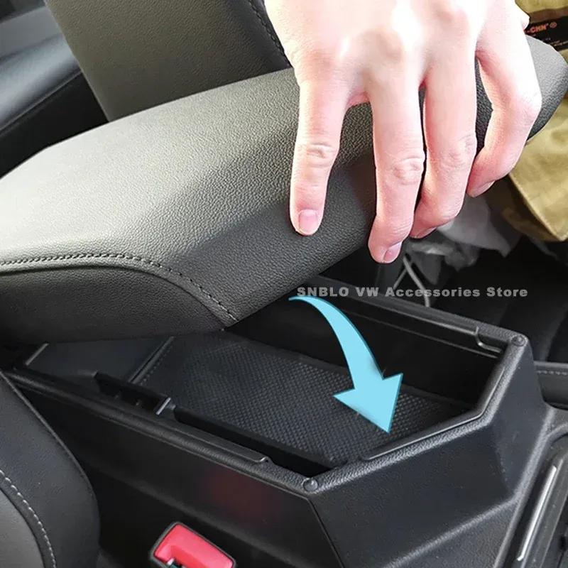 Interior Center Console Organizer Armrest Storage Box for VW Jetta Accessories 2019 2020 2021 2022 2023 (also for Korean)