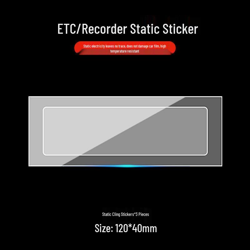 Static Car Sticker for Insurance, Inspection & Dash Cam