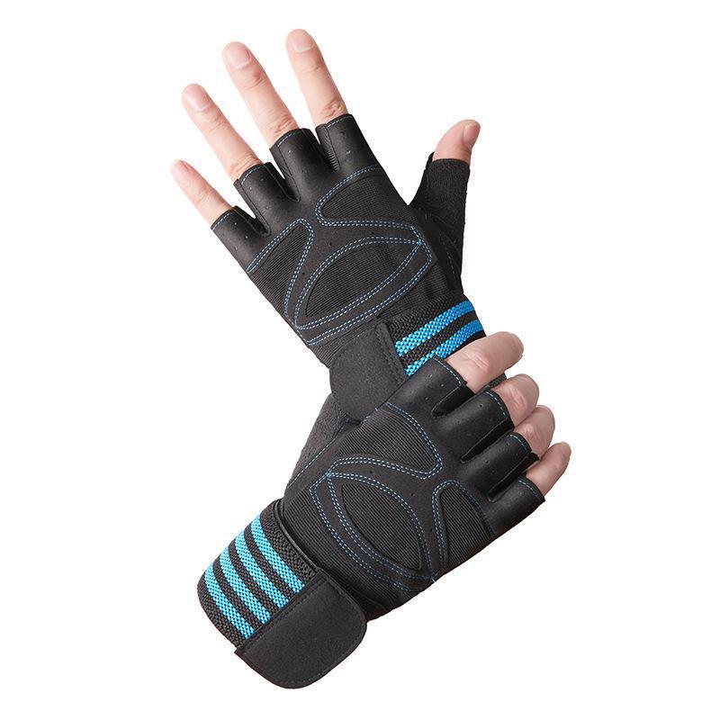 Fitness Gloves Breathable Non-slip Outdoor Sports Riding Wriststrap Half Finger Gloves