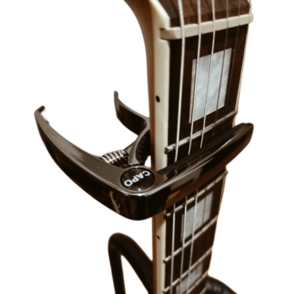 Гитарный каподастр металлический 1 шт алюминиевый сплав гитарный тюнер зажим профессиональный ключ триггерный каподастр для акустических электрических музыкальных инструментов