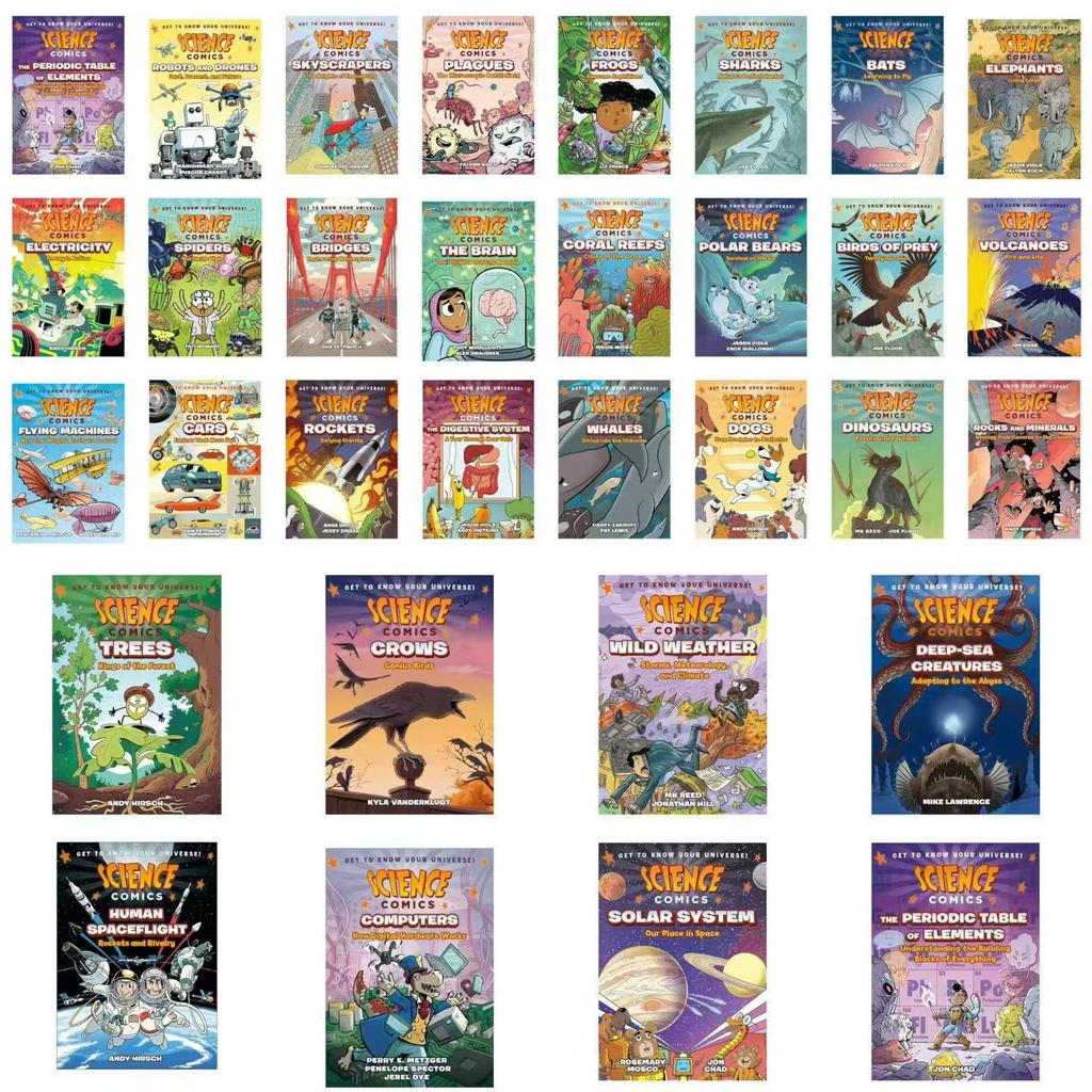 English Science Comics Science Comics Children's Exploration Cognition STEM Natural Science Popularization 32 Volumes