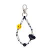 Cloud Love Beaded Heart Keychain - Women's Korean & Japanese Style