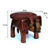 Деревянный табурет со слоном, экспонат, декоративные предметы, фигурка для украшения дома, декор гостиной (Цвет: медь), 48,26 см, 25 см, Кремовый