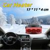 Car Heater 12V 150W, 3-Outlet Plug In Cigarette Lighter Portable Windscreen Fan