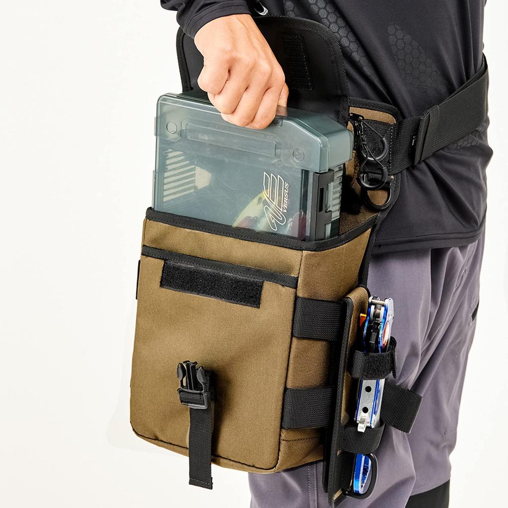 Soushin RBB Большая набедренная сумка для приманок 7674 Оливковый