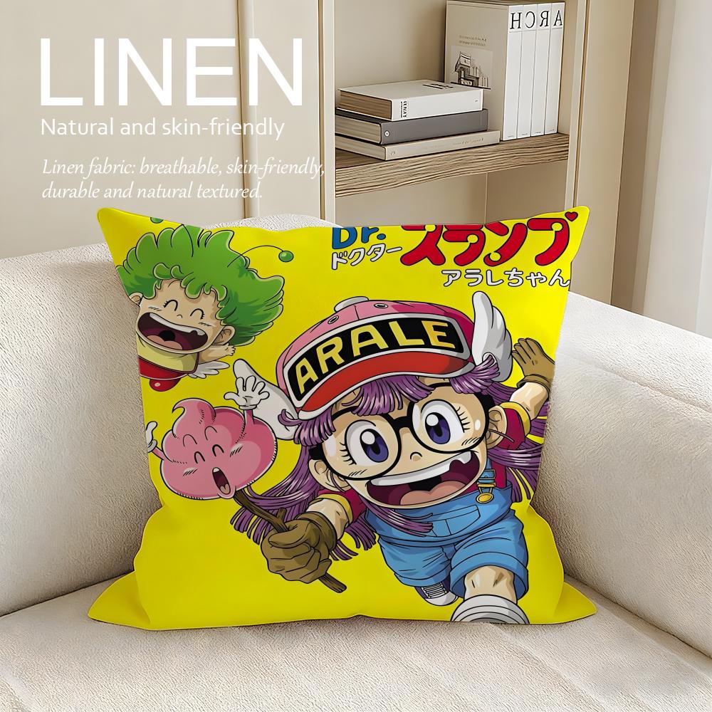 Anime Kawaii Dr Slump Cushion Cover Pillowcase Set Pcs x x Breathable Washable Sofa Cushion Cover