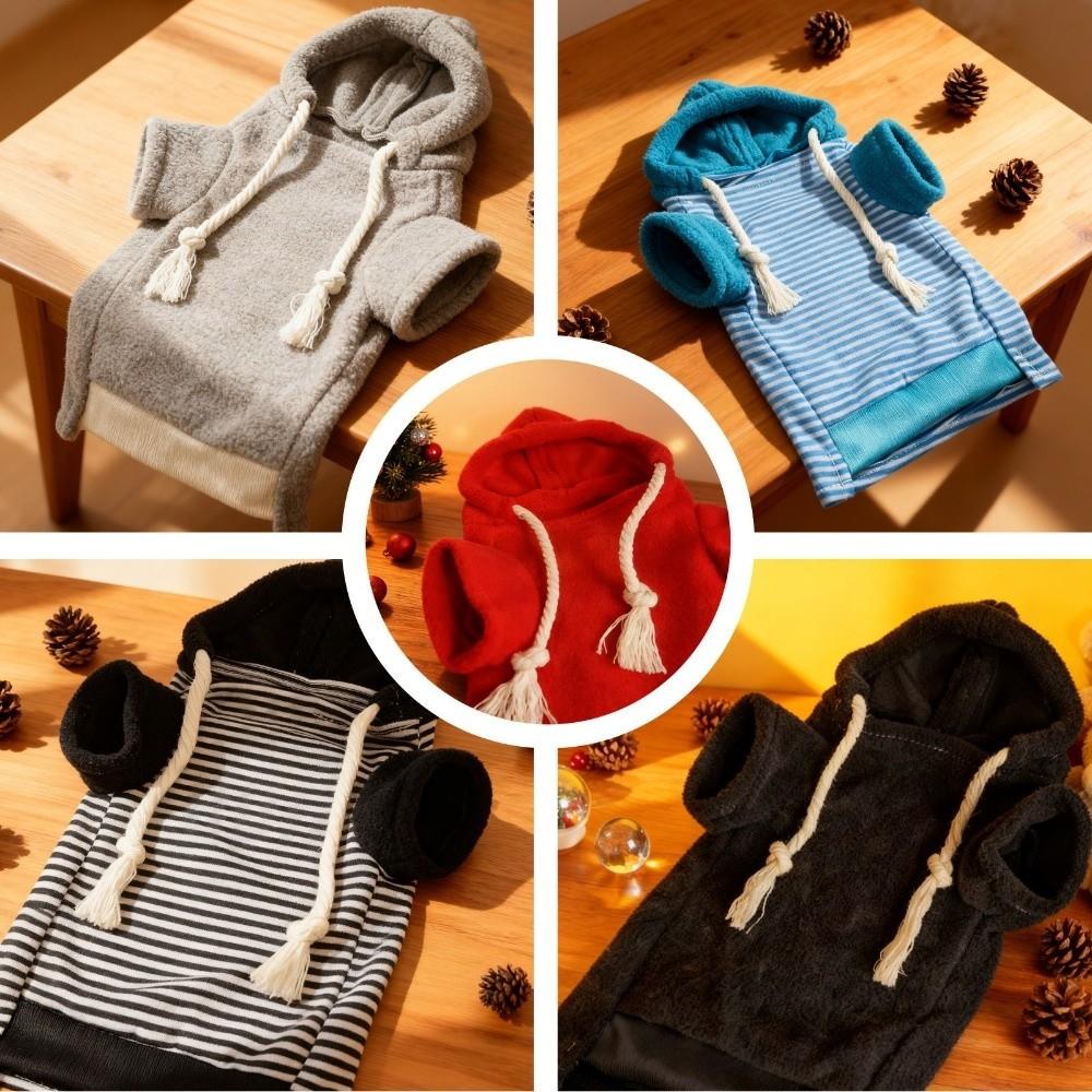 Модная эластичная толстовка с хорьком, уютный толстый флис, пуловер с хорьком, стильный шнурок, мягкое пальто для хомяка, товары для питомцев