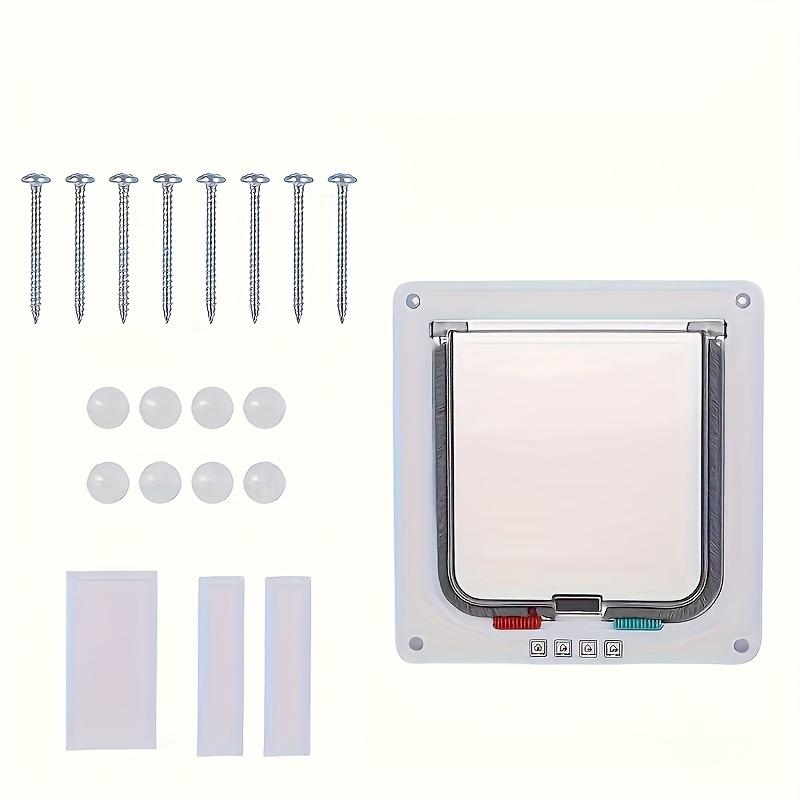 ABS Pet Door for Cats and Dogs, Weatherproof 4-Way Lock, Easy Installation and Free Entry, Multiple Sizes M, L and XL