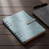 100 Sheets Loose Leaf Notebook 200 Pages Refillable Notebook Retro PU Hardcover Notebook  School