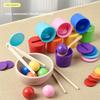 Matching Color Classification Cups Toy For Kids Early Learning Development And