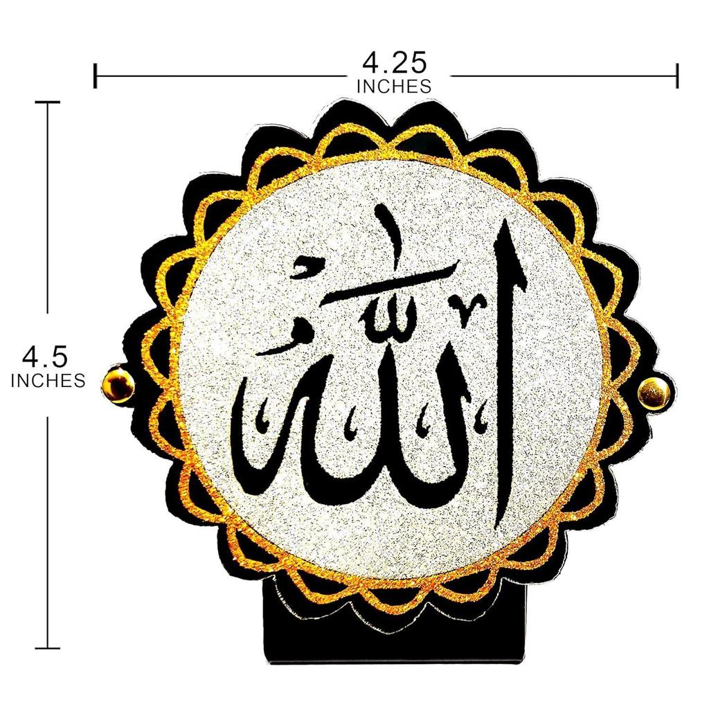 GiftzLane сверкающий Аллах мусульманская приборная панель автомобиля идол блестящая декоративная духовная статуя ремесла религиозный подарок предмет домашнего декора