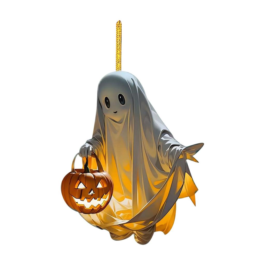 2D Двусторонний акриловый рождественский кулон в виде тыквы