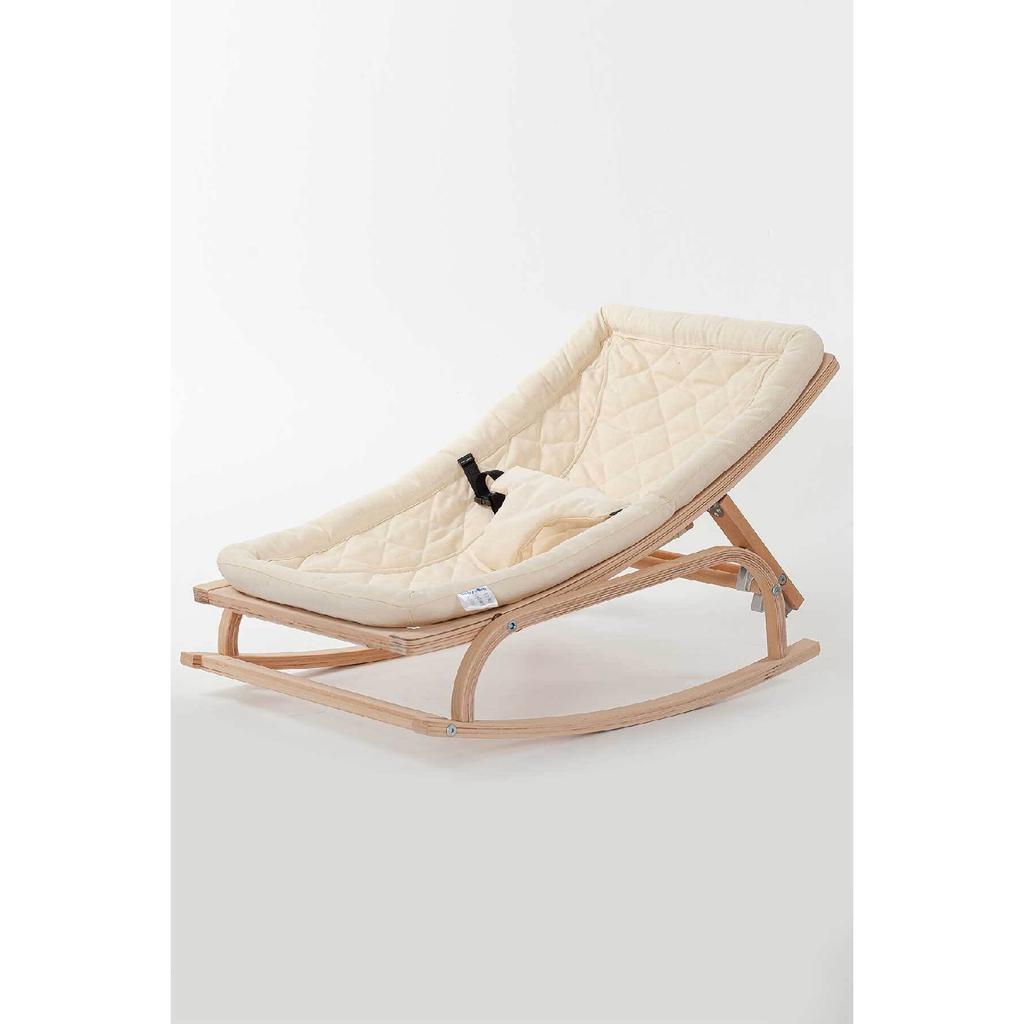 Рюкзак-кенгуру со ступенькой из натурального дерева - бежевый