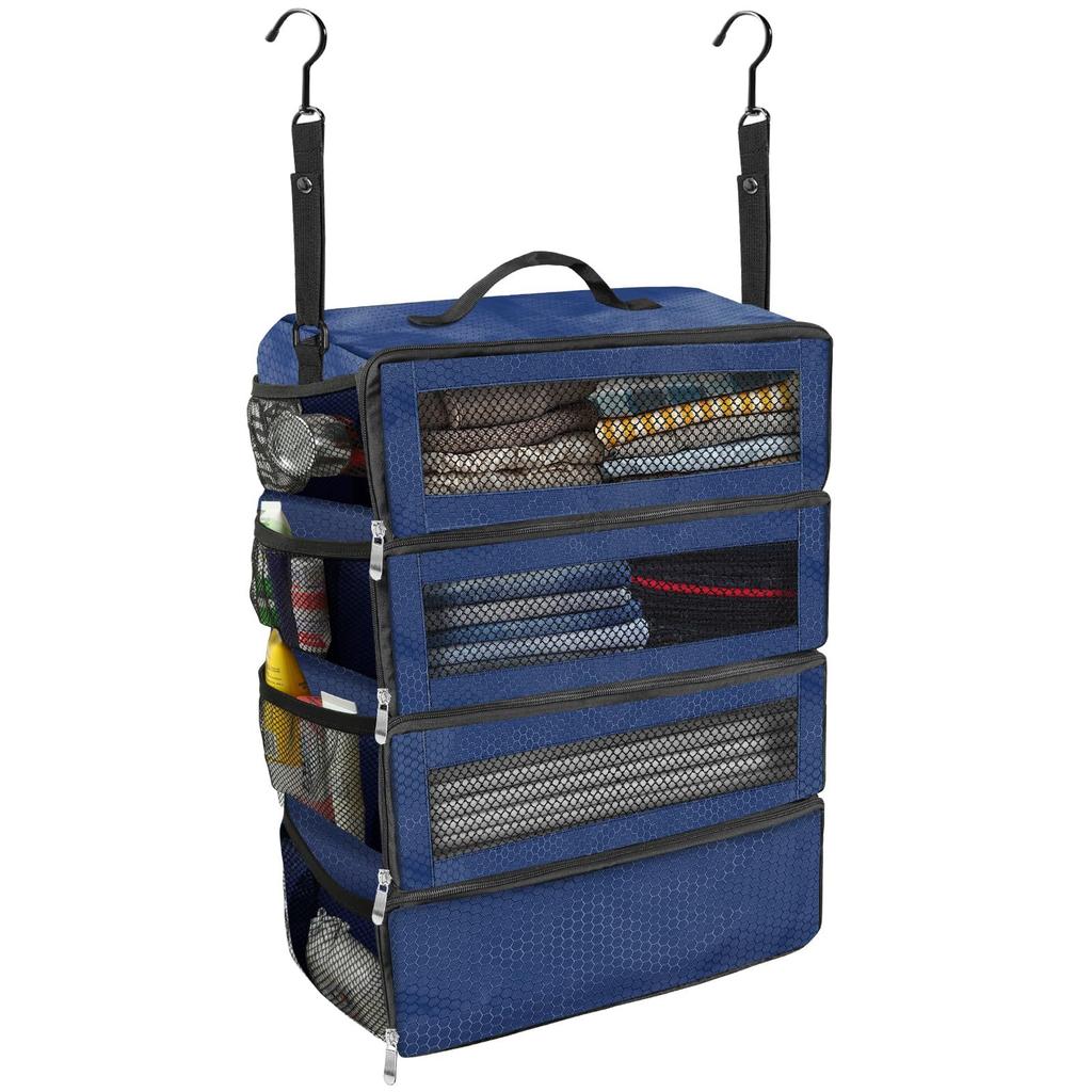 Large Capacity Business Trip Foldable Multifunctional Multi-layer Clothing Storage Bag, Wardrobe Hanging Clothing Storage Bag