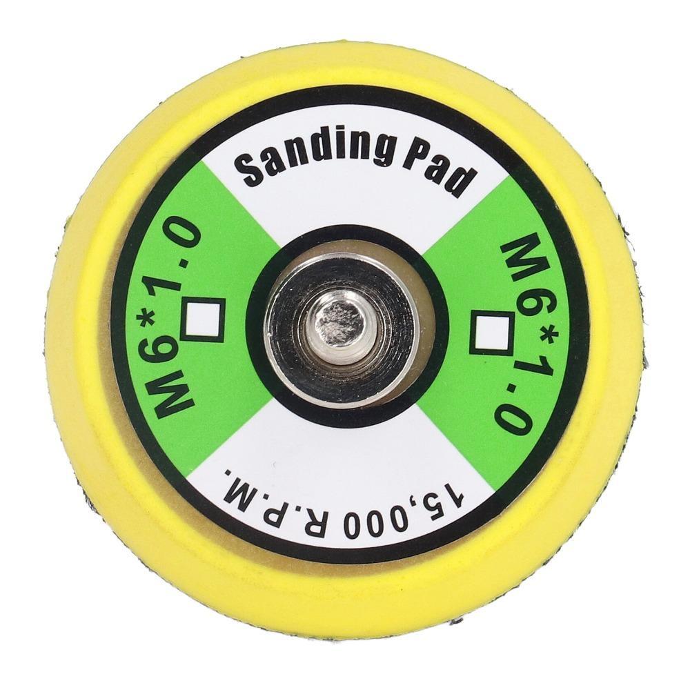 2pcs 15000 RPM Rated Air Sander Backing Plate M6x1 Thread Polisher Backing Pad Polishing Task