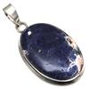 Pendant Sodalite Gemstone Handmade Gift For Her Silver Jewelry 2.25"