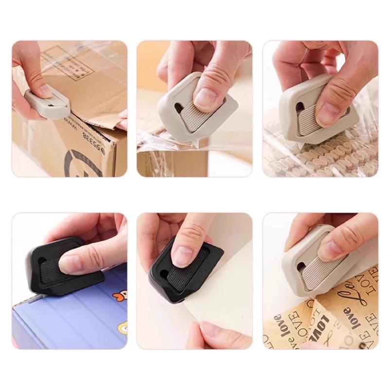 2026 New Magnetic Box Cutter - Retractable Utility Knife with Ceramic Blade, Suitable for Kids, Home and Office Use, Cardboard C