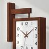 Double-Sided Wall Timepiece Noiseless Movement Two-Sided Hanging Timepiece Home Decor for Living Room, Hallway