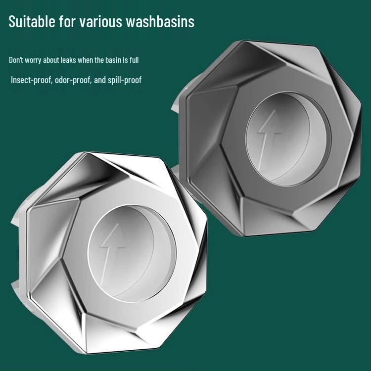 Гальванизированная крышка сливного отверстия раковины, устойчивая к запахам