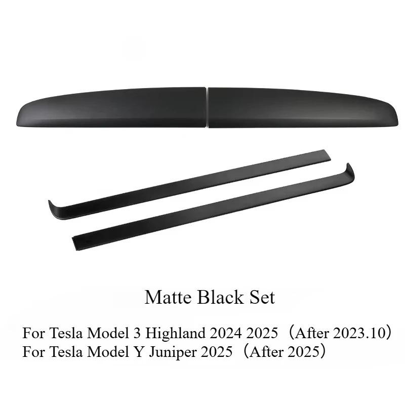 Instrument Panel Decorative Protection Strip for Tesla Model Y Juniper Model 3 Highland ABS Odorless Anti-Scratch Wear-Resistant