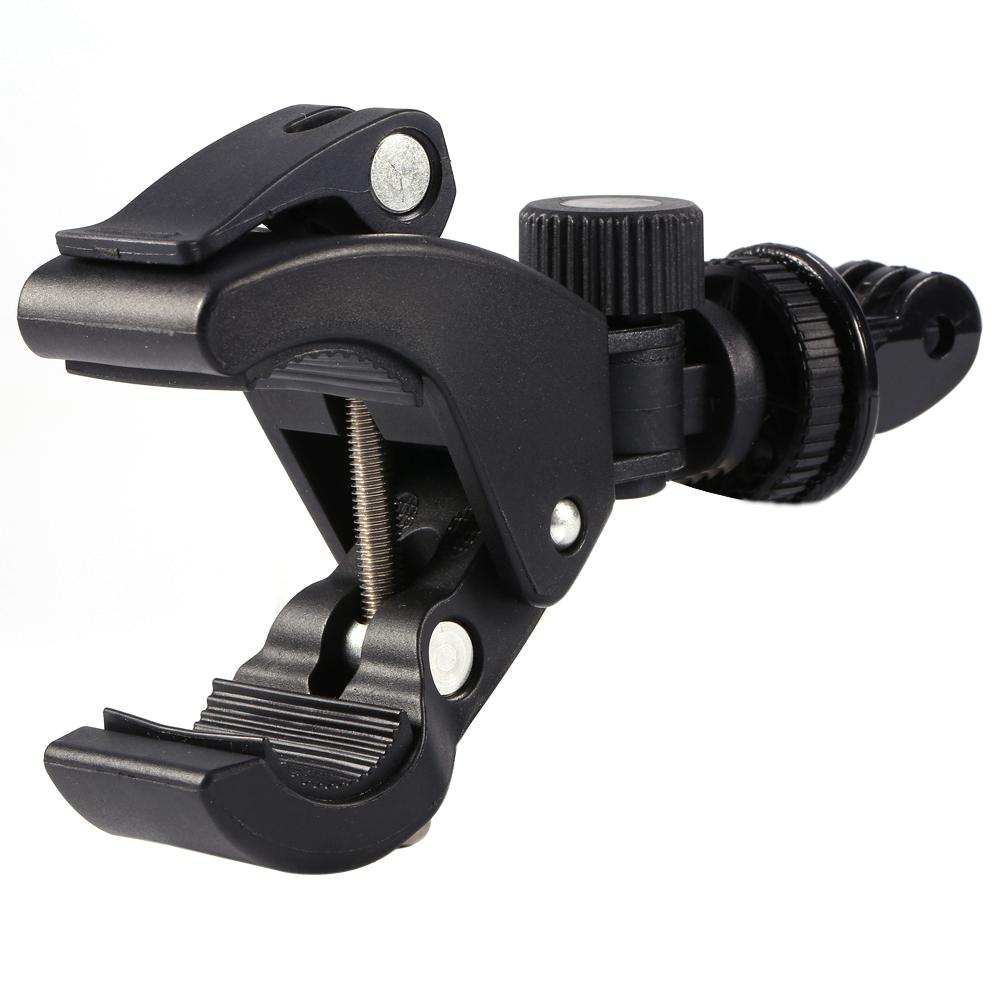 360 Degrees Rotatable Bike Bicycle Handlebar Clip On Clamp Mount For GoPro Camera