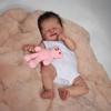 19 Inch Reborn Babies Doll Alisha Soft Cloth Body Simulation Doll with Closed Eyes Smile Face Real Looking Newborn Dolls for Kids Birthday Xmas Gift