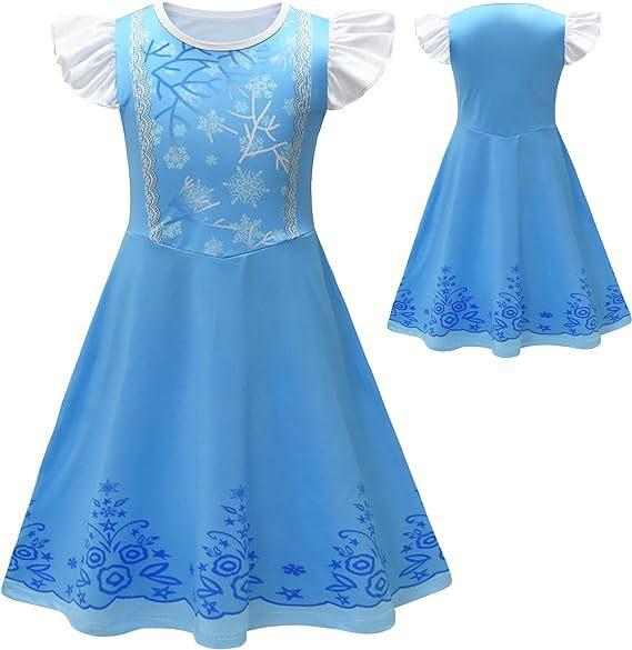 Girls Princess Dress for Birthday Party and Halloween Costume