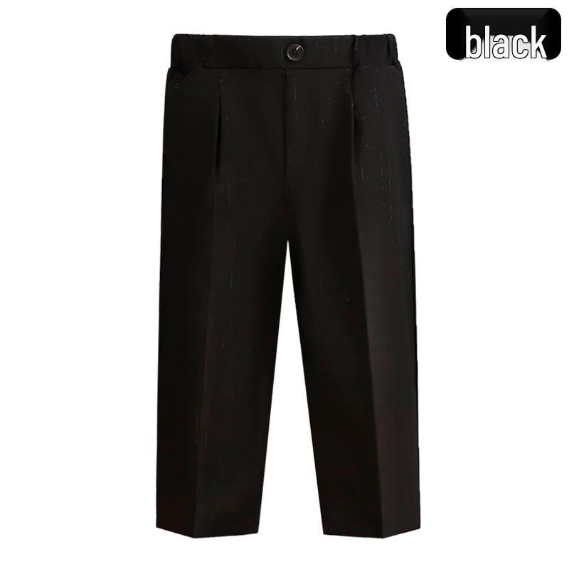 Детские однотонные брюки - Повседневные длинные брюки для мальчиков для школьной формы, Весенне-осенний костюм для выступлений